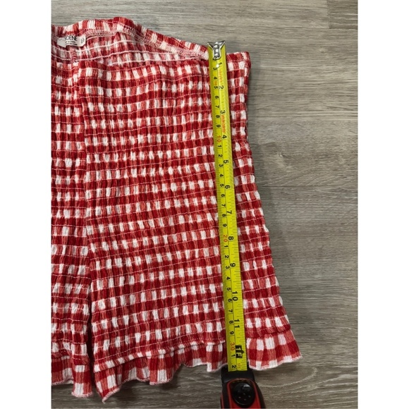 Ardene Smocked Gingham Shorts with Ruffled Hem - Picture 5 of 5